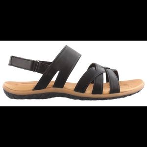 New B.O.C. Black Croatan Low Heel Open Toe Sandals